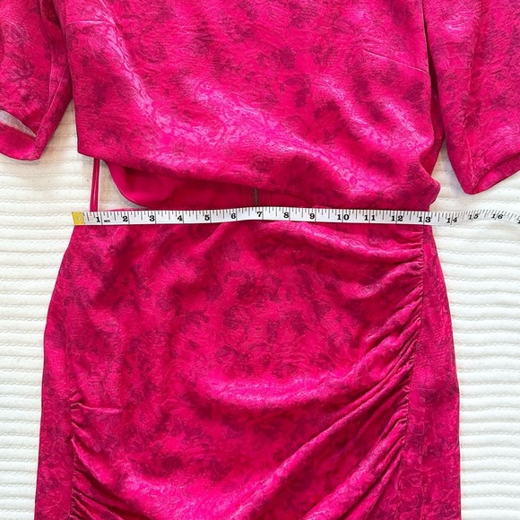 NWT Alice + Olivia Stella Cutout Midi Pink Dress - Picture 11 of 14